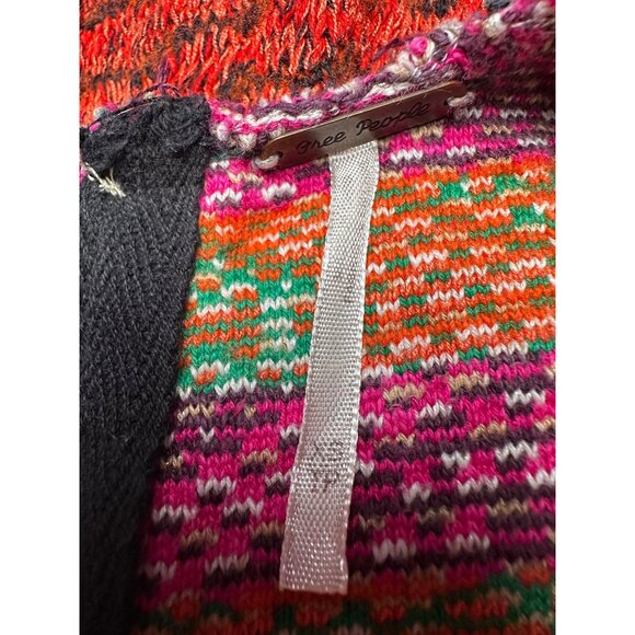 Free People Rare Hearts Knit Crochet Dress/Tunic XS Coverup Boho Hippie Beach - Picture 4 of 12